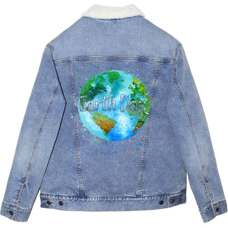 Beautiful Celebrate Earth Day Environmental Earth Unisex Sherpa-lined Denim Jacket | Artistshot