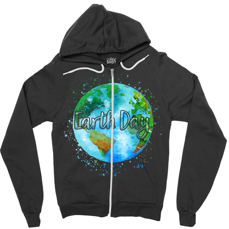 Beautiful Celebrate Earth Day Environmental Earth Zipper Hoodie | Artistshot