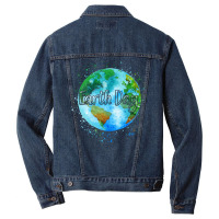 Beautiful Celebrate Earth Day Environmental Earth Men Denim Jacket | Artistshot