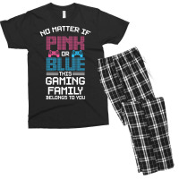 Gender Reveal Design For A Gamer Green Men's T-shirt Pajama Set | Artistshot