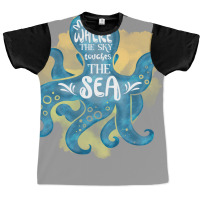 Cute Octopus Ocean Sea Girl (1) Graphic T-shirt | Artistshot