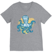 Cute Octopus Ocean Sea Girl (1) V-neck Tee | Artistshot