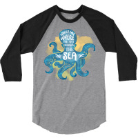 Cute Octopus Ocean Sea Girl (1) 3/4 Sleeve Shirt | Artistshot