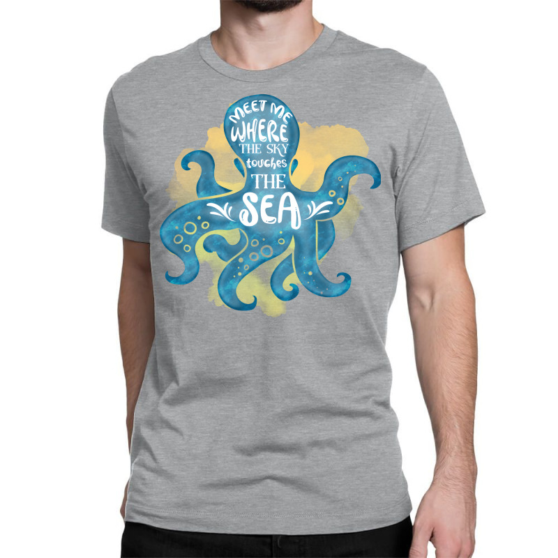 Cute Octopus Ocean Sea Girl (1) Classic T-shirt | Artistshot