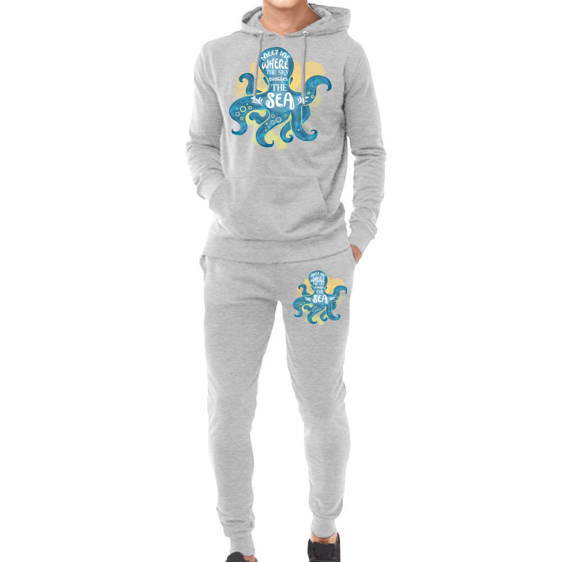 Cute Octopus Ocean Sea Girl (1) Hoodie & Jogger Set | Artistshot