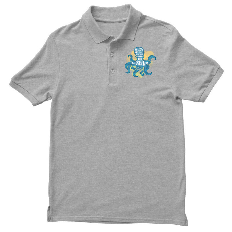 Cute Octopus Ocean Sea Girl (1) Men's Polo Shirt | Artistshot