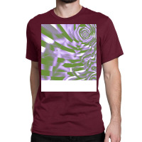 Genderqueer Pride Abstract Crumpled Striped Layers Classic T-shirt | Artistshot