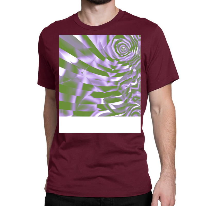 Genderqueer Pride Abstract Crumpled Striped Layers Classic T-shirt | Artistshot