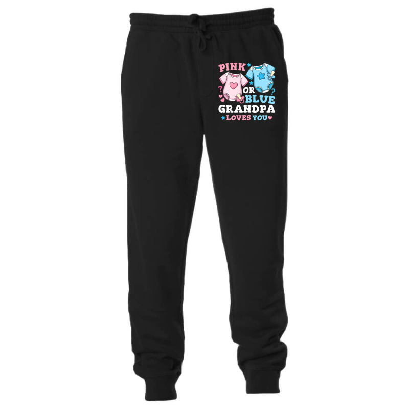 Gender Reveal Grandpa Pink Or Blue Nostalgia Unisex Jogger | Artistshot