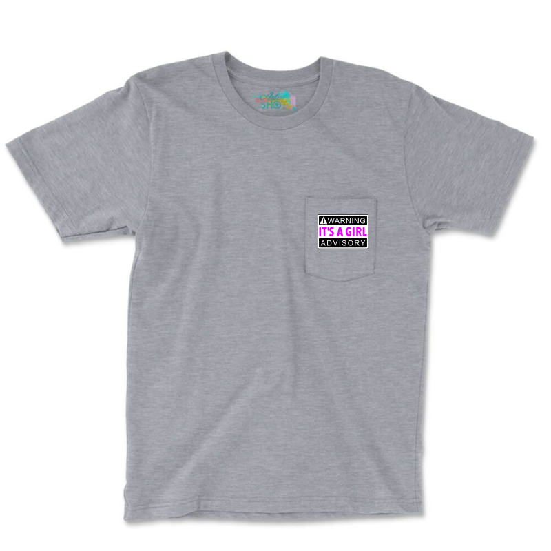 Its A Girl Vintage Pocket T-shirt | Artistshot