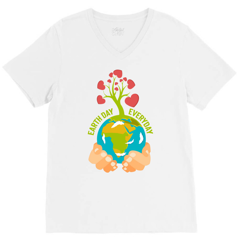 Earth Day Happy Earth Day Summer (1) (1) V-neck Tee | Artistshot