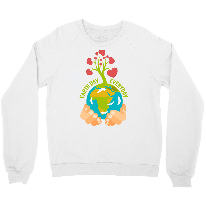 Earth Day Happy Earth Day Summer (1) (1) Crewneck Sweatshirt | Artistshot