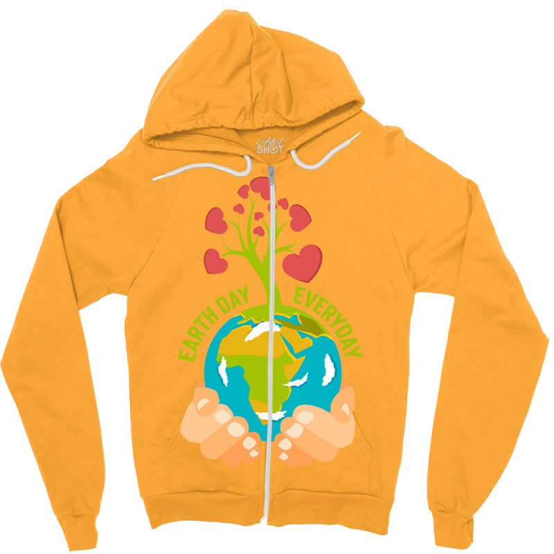 Earth Day Happy Earth Day Summer (1) (1) Zipper Hoodie | Artistshot