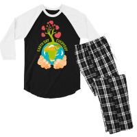 Earth Day Happy Earth Day Summer (1) (1) Men's 3/4 Sleeve Pajama Set | Artistshot