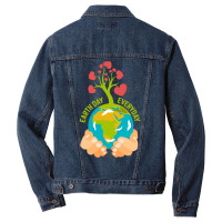 Earth Day Happy Earth Day Summer (1) (1) Men Denim Jacket | Artistshot