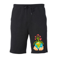 Earth Day Happy Earth Day Summer (1) (1) Fleece Short | Artistshot