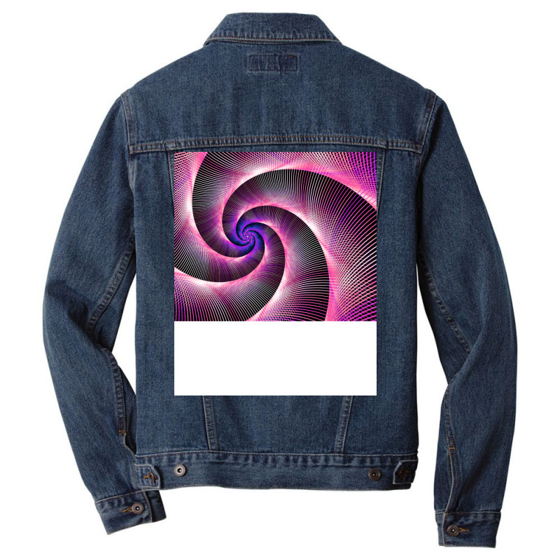 Genderfluid Pride Thin Luminescent Lines Spiral 70 Men Denim Jacket | Artistshot