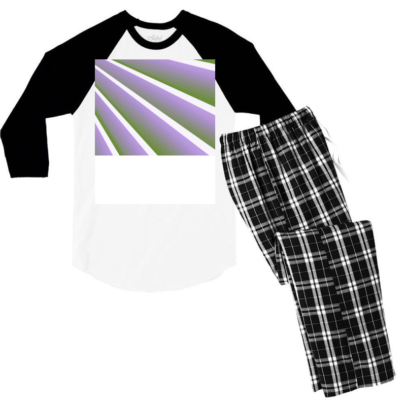 Genderqueer Pride Fanned Shaded Stripes Boy Men's 3/4 Sleeve Pajama Set | Artistshot