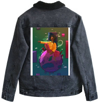 Earth Funny (1) (1) Unisex Sherpa-lined Denim Jacket | Artistshot