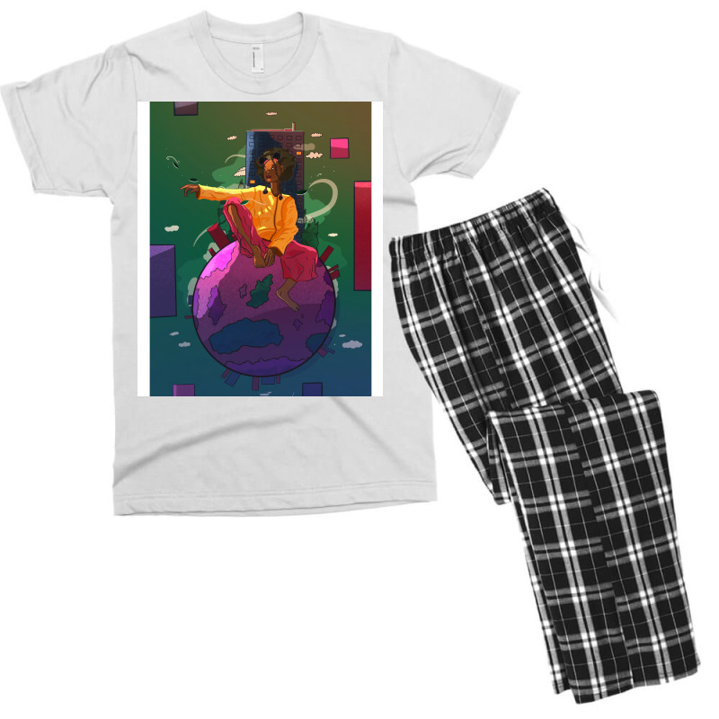 Earth Funny (1) (1) Men's T-shirt Pajama Set | Artistshot