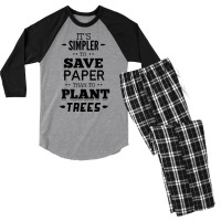 Environmentalism Quote Summer (1) Men's 3/4 Sleeve Pajama Set | Artistshot