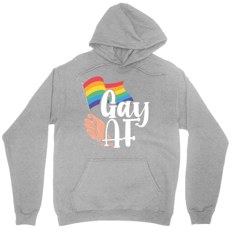 Lgbt Gay Pride Month Gay Af Music Unisex Hoodie | Artistshot