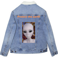 Funny Humour About Global Warming Gift (1) (1) Unisex Sherpa-lined Denim Jacket | Artistshot