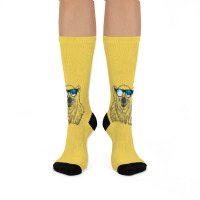 Polar Bear Habitat Loss To Global Warming In Arcti Crew Socks | Artistshot