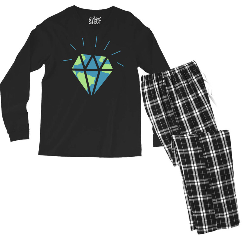 Precious Earth Funny (1) (1) Men's Long Sleeve Pajama Set by kouchtolleyx | Artistshot