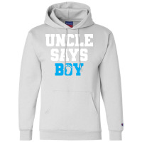 Gender Reveal Uncle Red Champion Hoodie | Artistshot