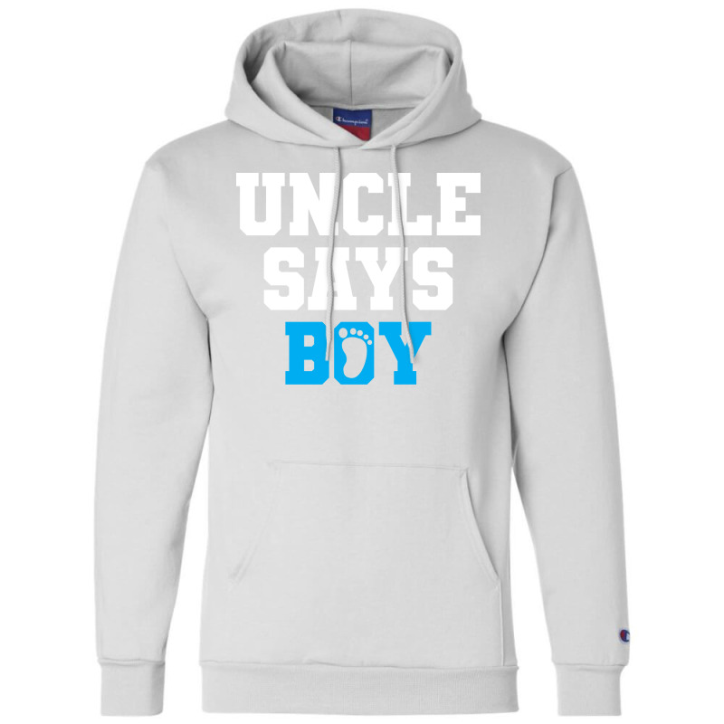 Gender Reveal Uncle Red Champion Hoodie | Artistshot