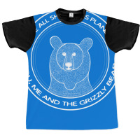 Grizzly Bear We All Share This Planet Dark Colors Graphic T-shirt | Artistshot