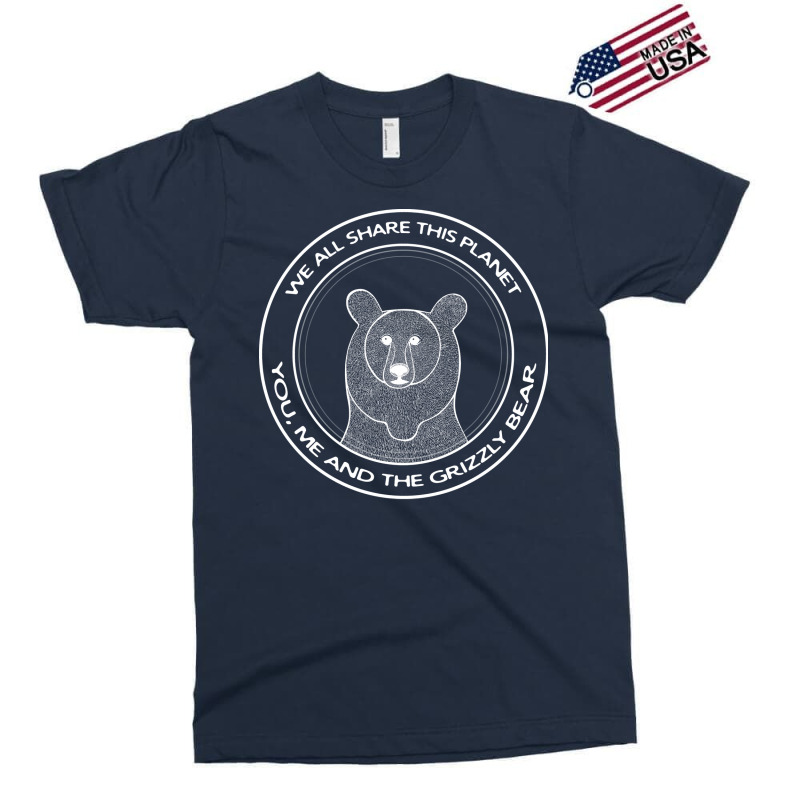 Grizzly Bear We All Share This Planet Dark Colors Exclusive T-shirt | Artistshot