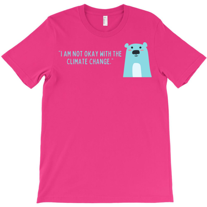 Not Okay With Climate Change Polar Bear Aesthetic T-shirt | Artistshot