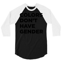 Colors Dont Have Gender Hippie 3/4 Sleeve Shirt | Artistshot