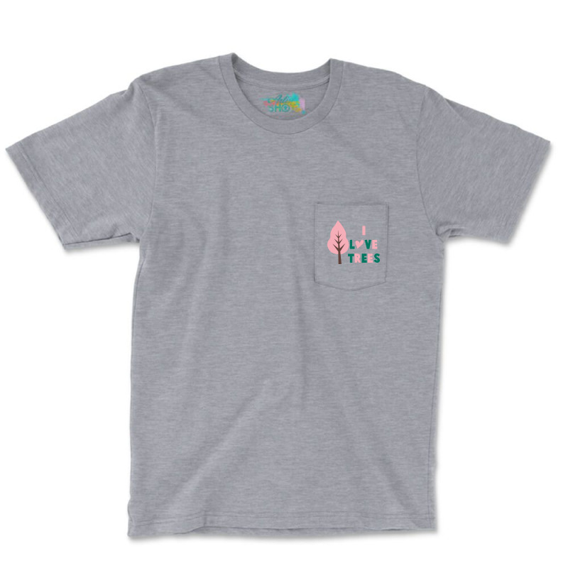 I Love Trees 70s (1) Pocket T-shirt | Artistshot