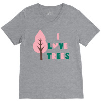 I Love Trees 70s (1) V-neck Tee | Artistshot