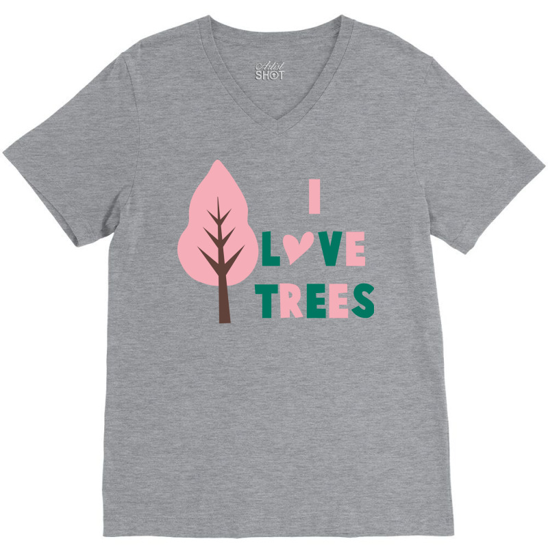 I Love Trees 70s (1) V-neck Tee | Artistshot