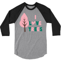 I Love Trees 70s (1) 3/4 Sleeve Shirt | Artistshot