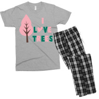 I Love Trees 70s (1) Men's T-shirt Pajama Set | Artistshot