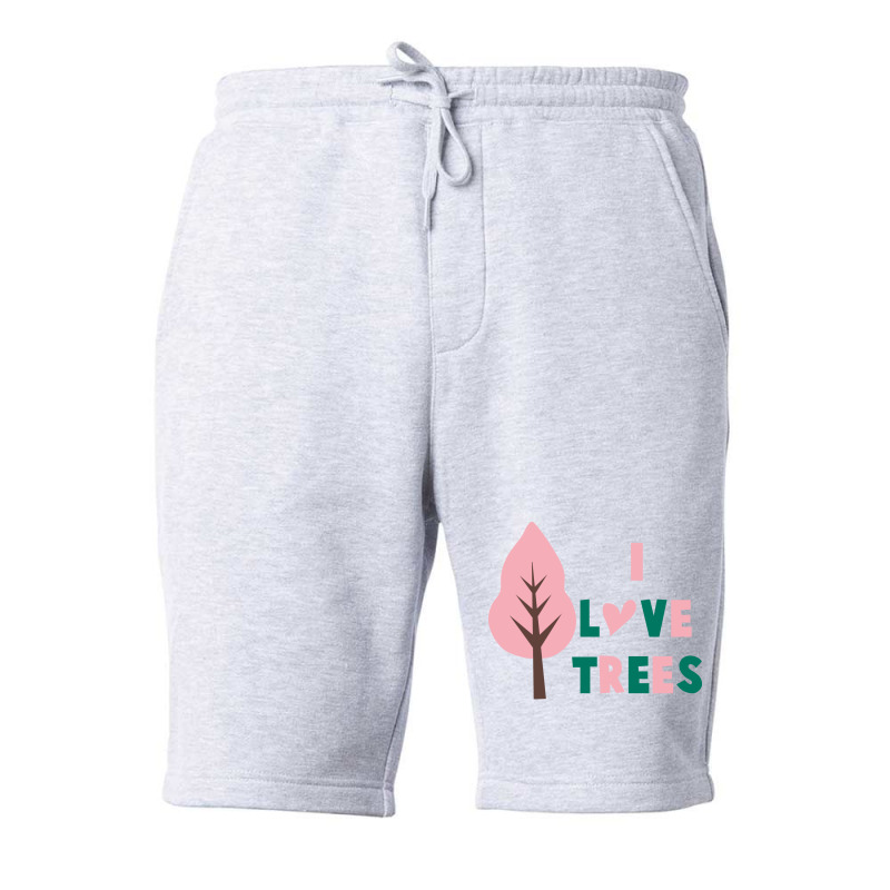 I Love Trees 70s (1) Fleece Short | Artistshot