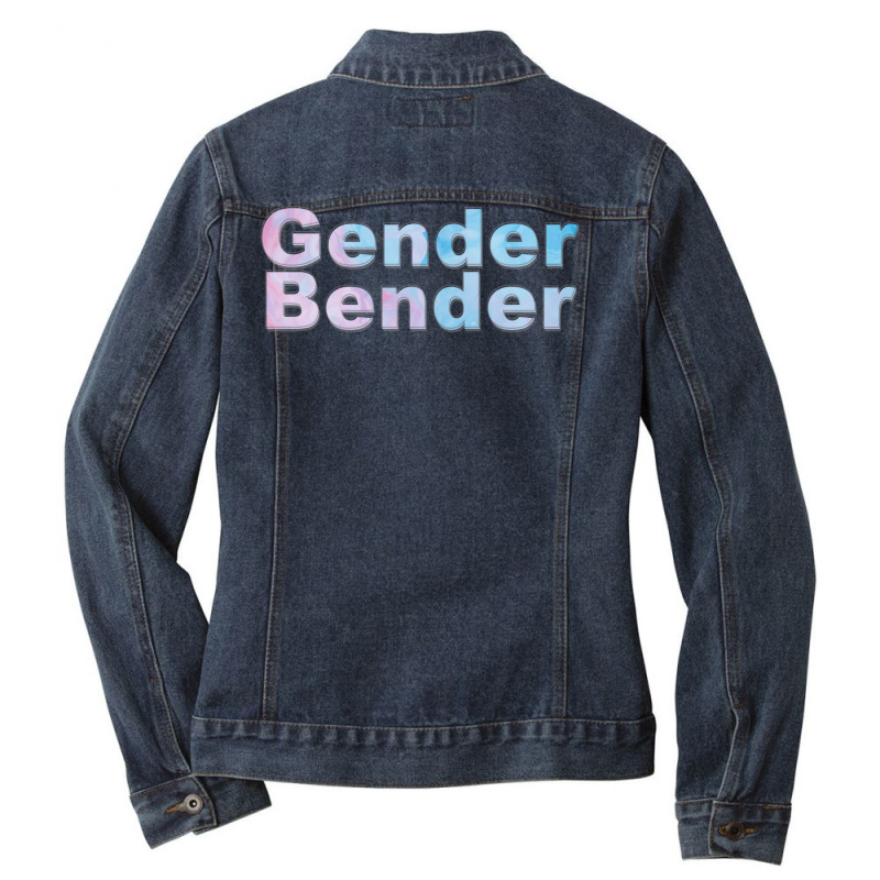 Gender Bender Humor Ladies Denim Jacket by tusuppelekc | Artistshot