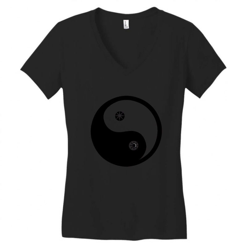 Ying Yang Pop Socket 1 Women's V-Neck T-Shirt by JOSERICARDOTORRES | Artistshot