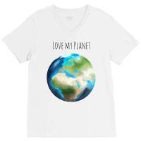 Love Planet Cute (1) (1) V-neck Tee | Artistshot