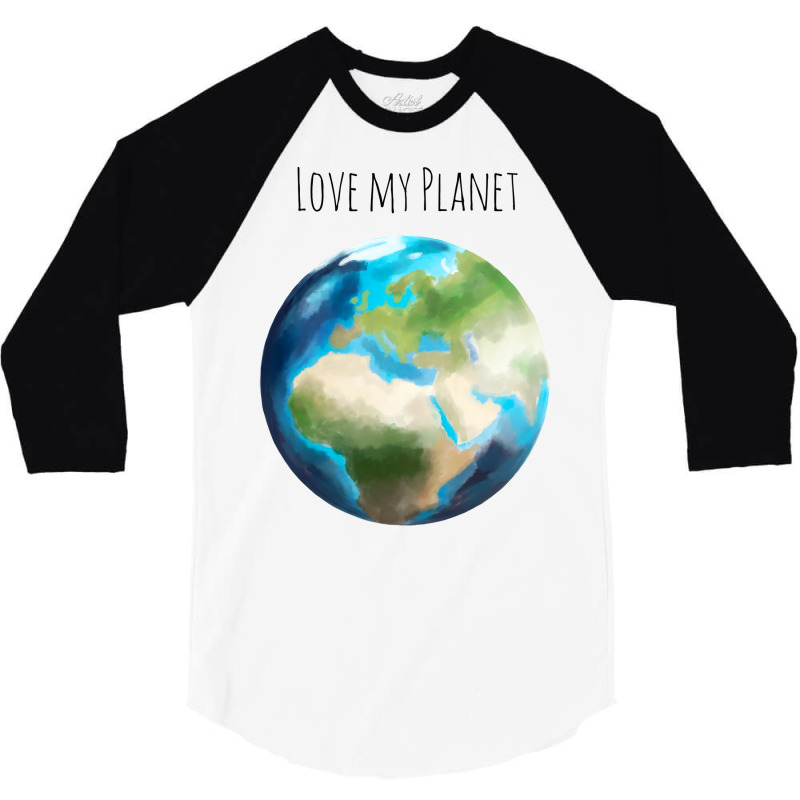 Love Planet Cute (1) (1) 3/4 Sleeve Shirt | Artistshot