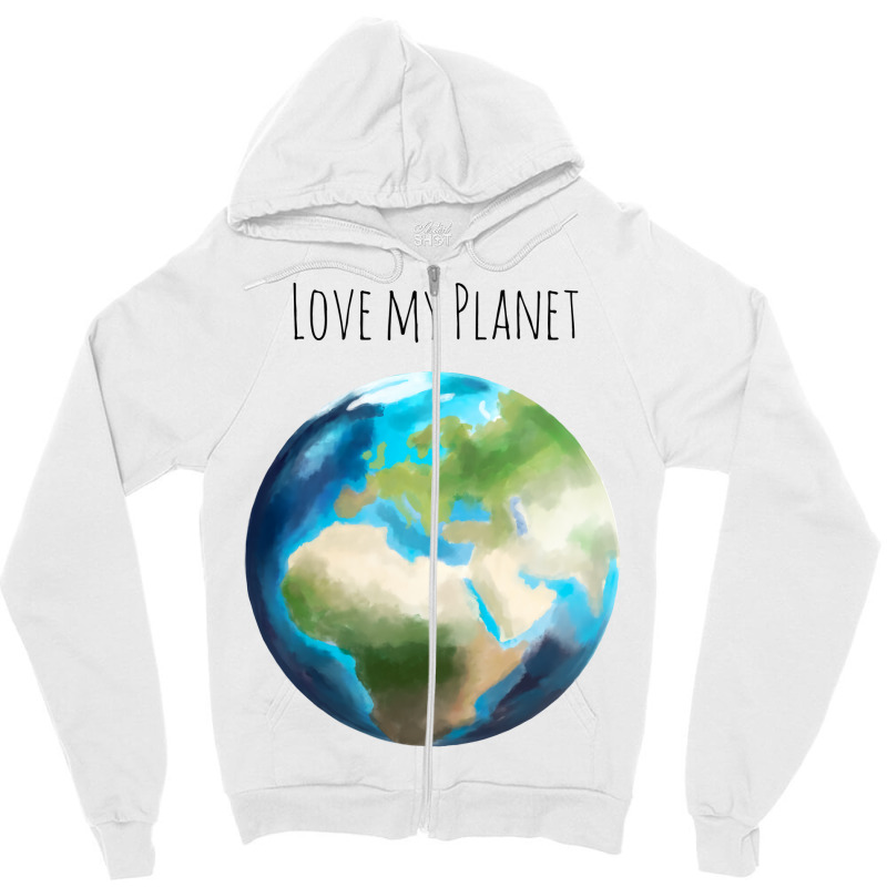 Love Planet Cute (1) (1) Zipper Hoodie | Artistshot