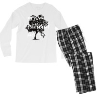 Save Planet Earth Quote (1) (1) Men's Long Sleeve Pajama Set | Artistshot