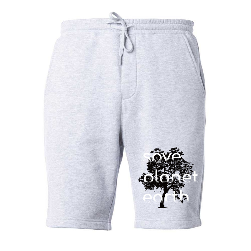 Save Planet Earth Quote (1) (1) Fleece Short | Artistshot