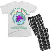 Save The Earth Its The Only Planet That Has Octopu Men's T-shirt Pajama Set | Artistshot