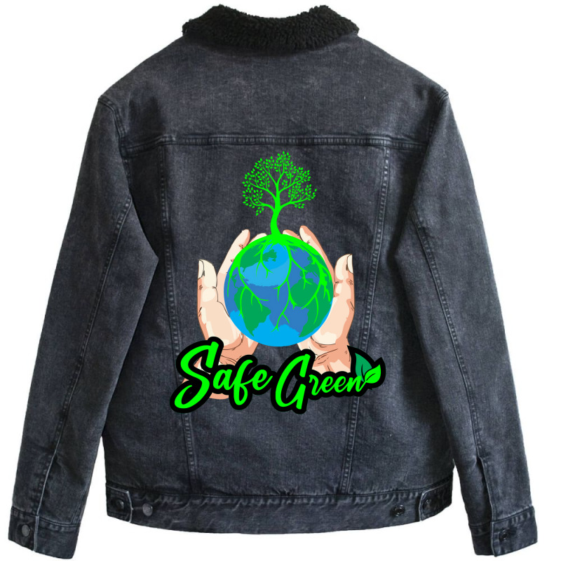 Save Green Humor (1) (1) Unisex Sherpa-lined Denim Jacket | Artistshot